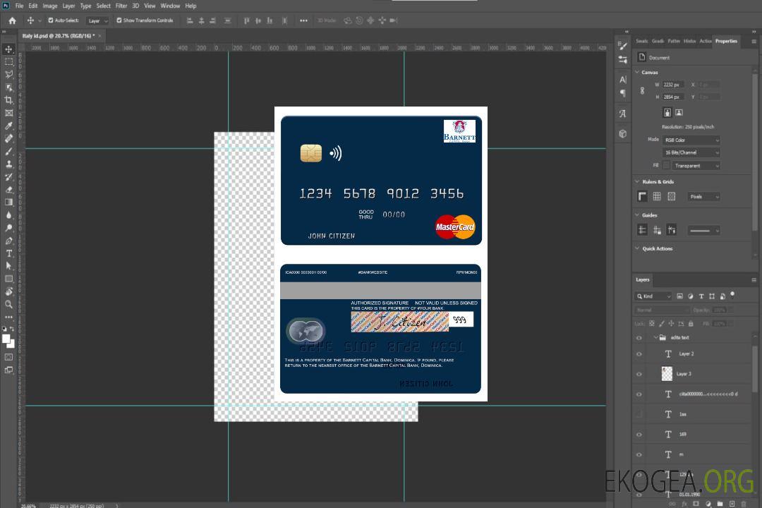 Carte mastercard de la Dominique Barnett Capital Bank template Carte mastercard de la Dominique Barnett Capital Bank template